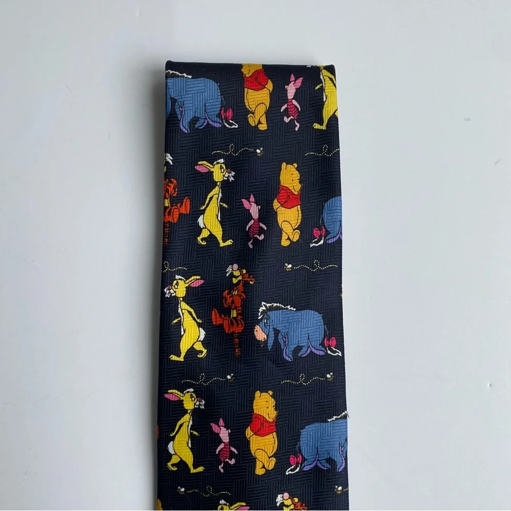 Winnie The Pooh Neck Tie  Disney Collection Eryore Piglet Tigger Necktie Pointed